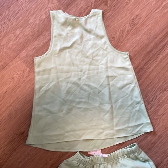Fabletics EcoSatin crop lounge pants size small and Tank size XXS. NWT - Picture 4 of 10